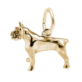 10K Yellow Gold Pitbull Charm