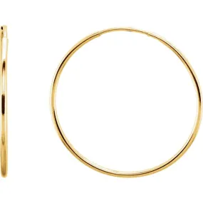 14K Gold Hoop Earrings