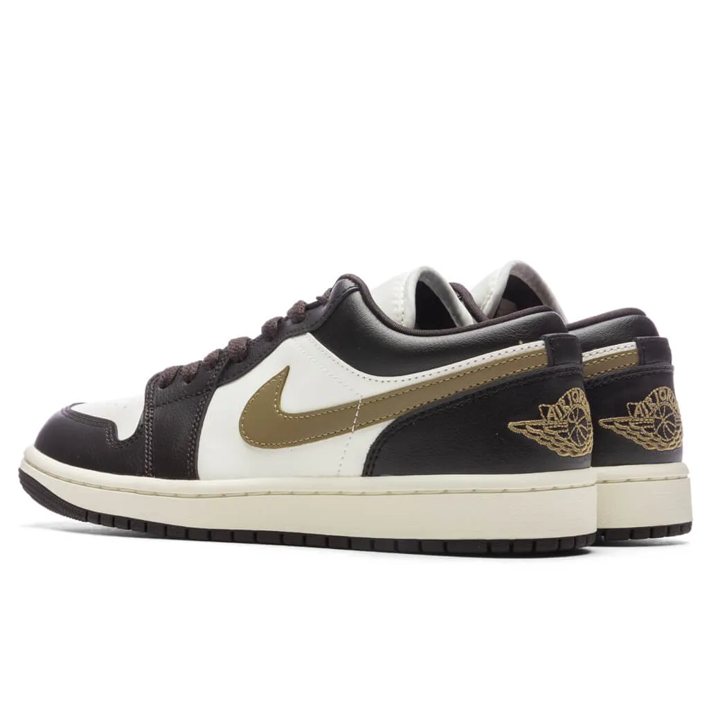 Air Jordan 1 Low Women's - Shadow Brown/Brown Kelp/Sail