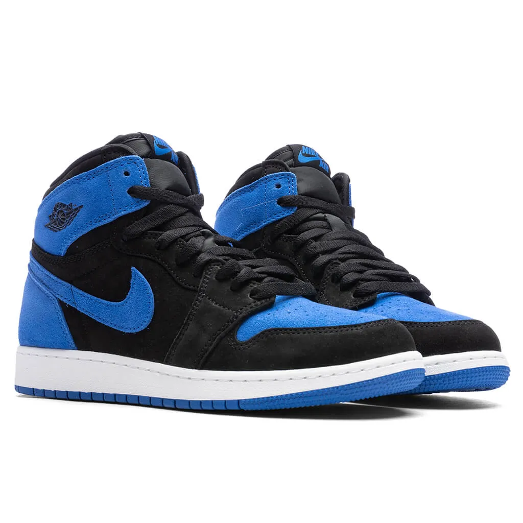 Air Jordan 1 Retro High OG (GS) 'Royal Reimagined' - Black/Royal Blue/White