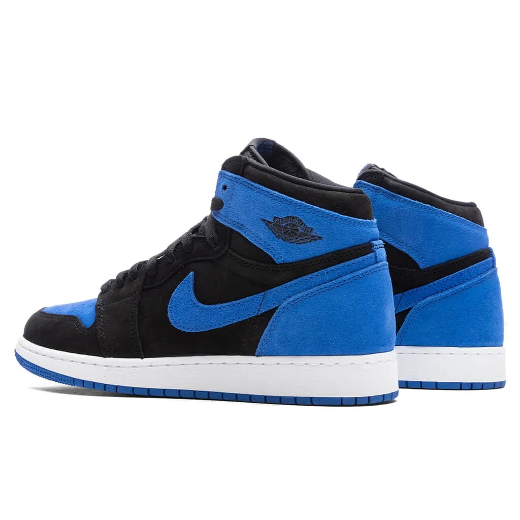 Air Jordan 1 Retro High OG (GS) 'Royal Reimagined' - Black/Royal Blue/White