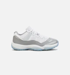 Air Jordan 11 Retro Low Cement Grey Mens Basketball Shoe - Grey/White Free Shipping