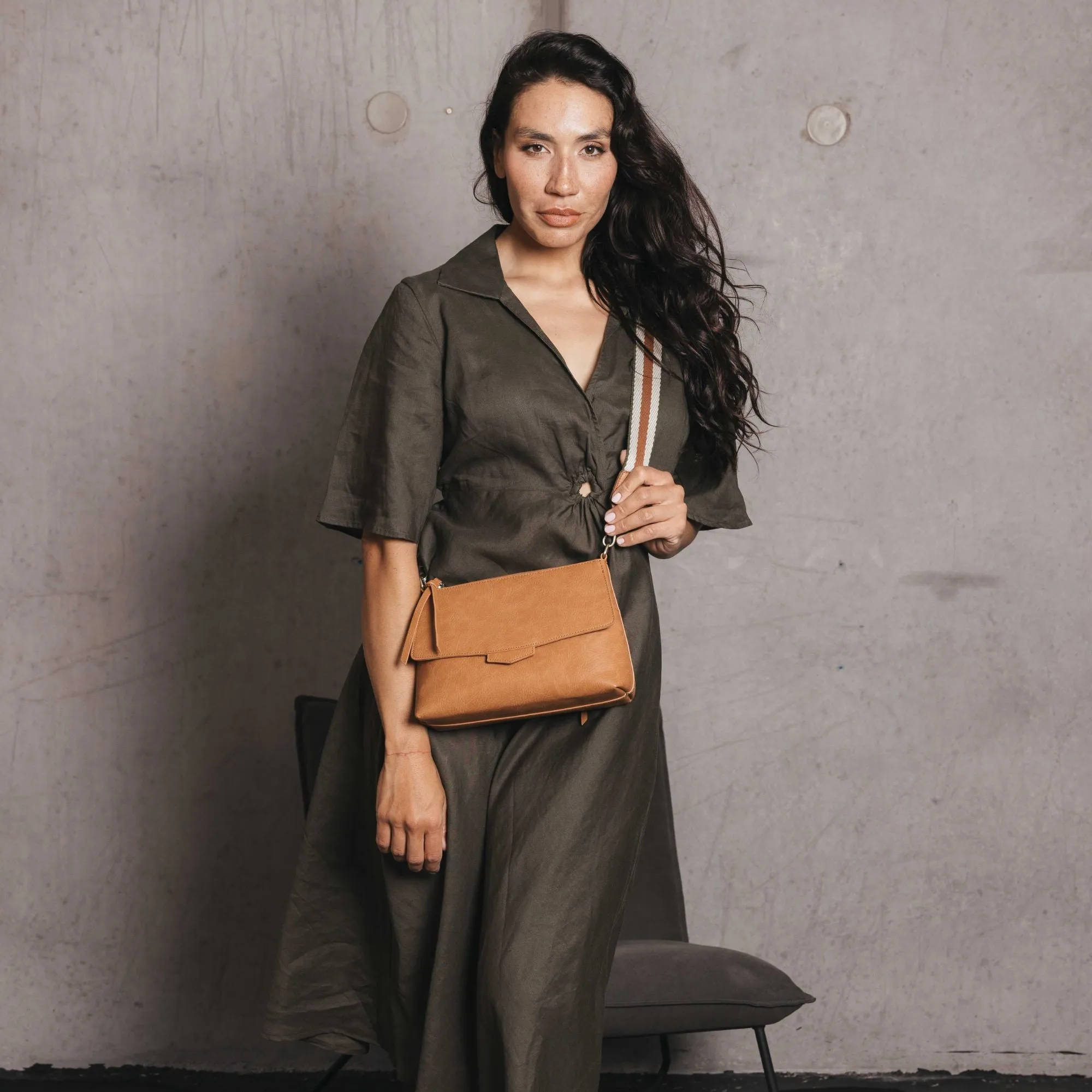 Alessia Tan Crossbody Bag