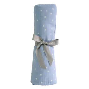 Alimrose - Baby Muslin Swaddle Starry Night - Baby Blue