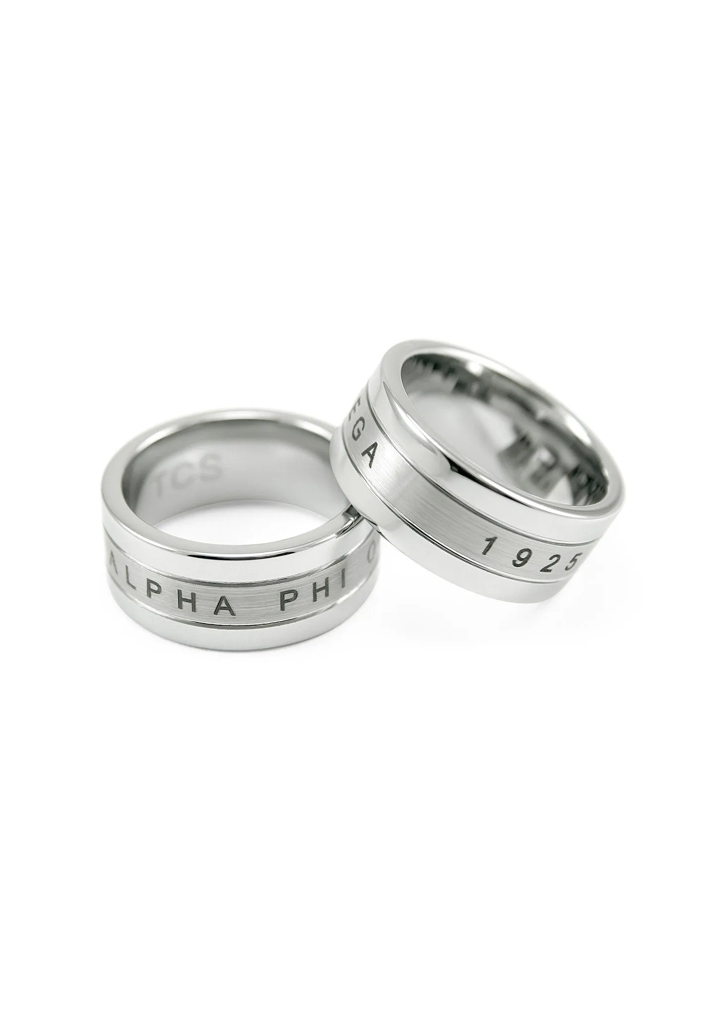 Alpha Phi Omega Tungsten Ring