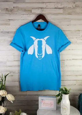 Aquatic Blue Goat Short Sleeve Tee