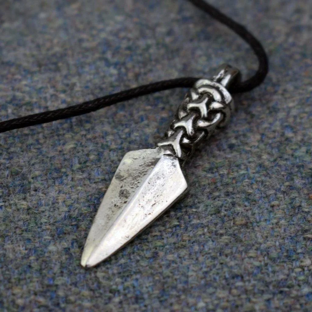 Asgard Manx Gungnir Pendant – Pewter or Silver