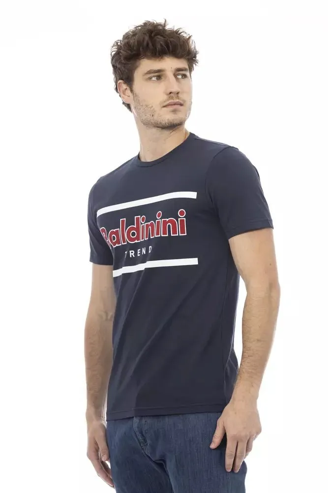 Baldinini Trend Blue Cotton Men T-Shirt