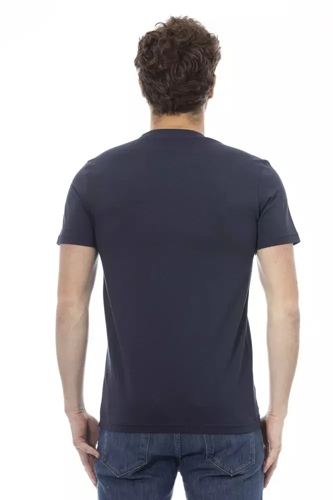 Baldinini Trend Blue Cotton Men T-Shirt