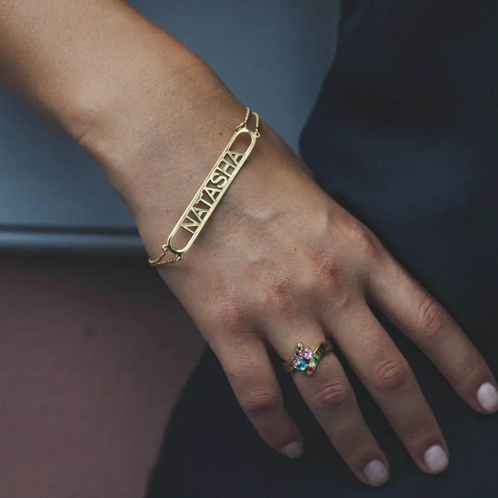 Bar Nameplate Bracelet