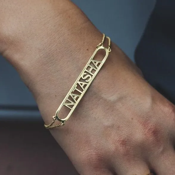 Bar Nameplate Bracelet