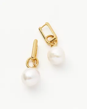 Baroque Pearl Ovate Earrings | 18ct Gold Plated Vermeil/Pearl