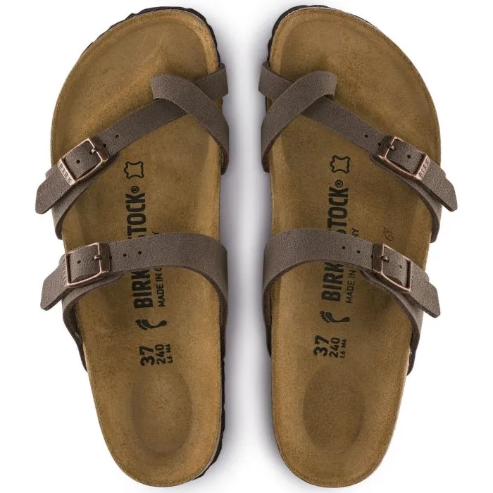 Birkenstock Mayari Womens Birko Flor Mocca Brown Regular Width