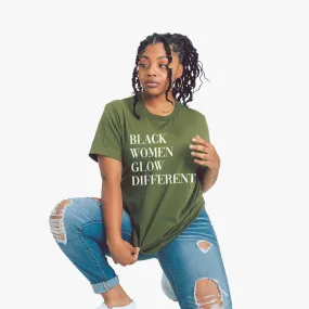 Black Women Glow Different  | Tee