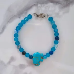 Blue elephant bracelet