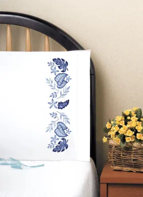 Blue Leaves Pillowcases