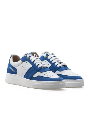 BUB Skywalker - Deep Ocean Blue & White - Nubuck & Calf Leather - Men's Sneakers