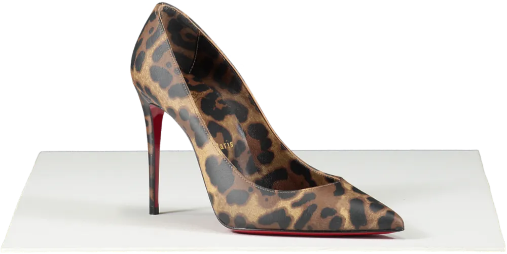 Christian Louboutin Brown Kate Leo 100 Pumps UK 3.5 EU 36.5 👠