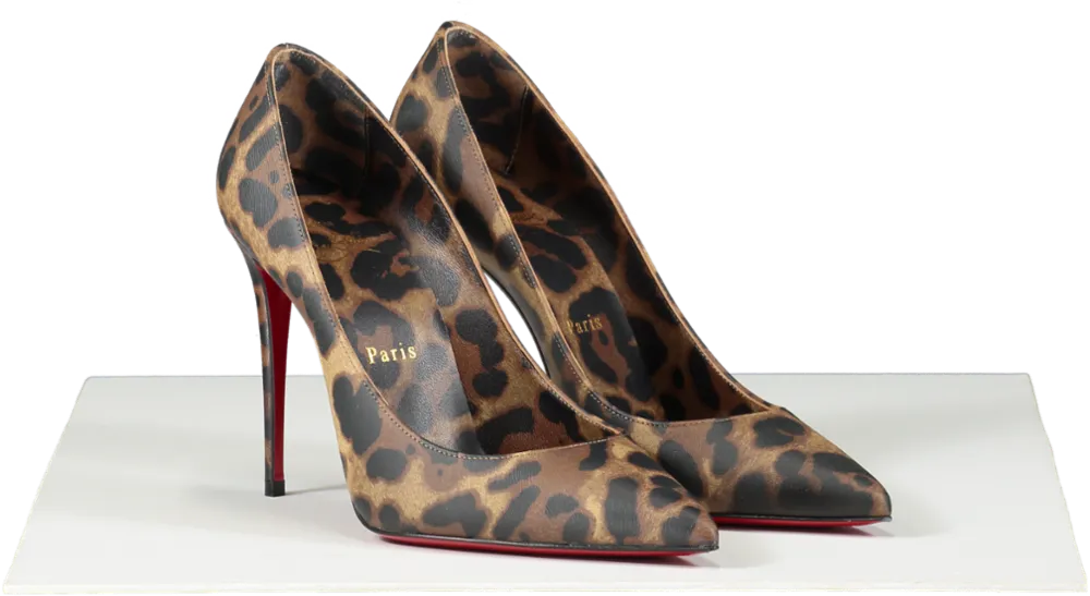 Christian Louboutin Brown Kate Leo 100 Pumps UK 3.5 EU 36.5 👠