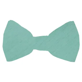 Coastal Blue Shantung Boys Bow Ties