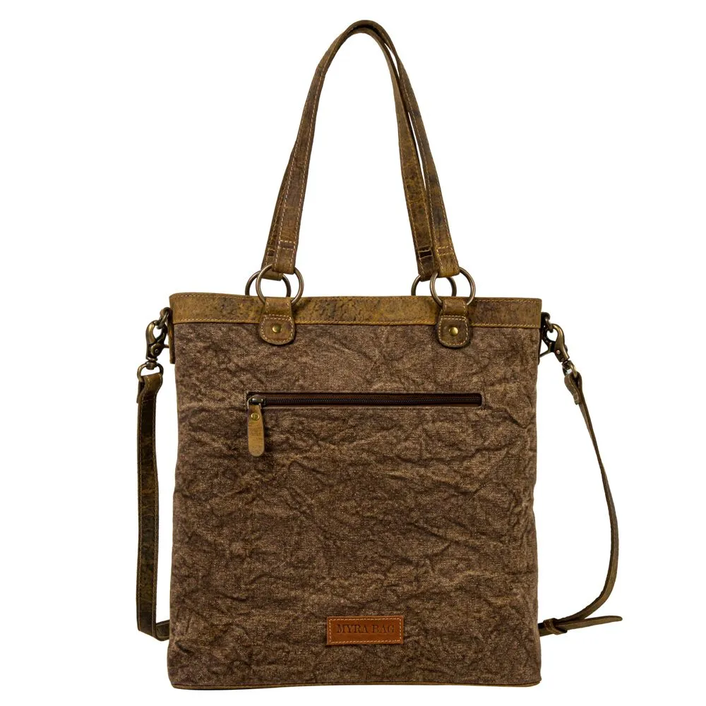 Cube Mesa Pouched Canvas Hair On Bag