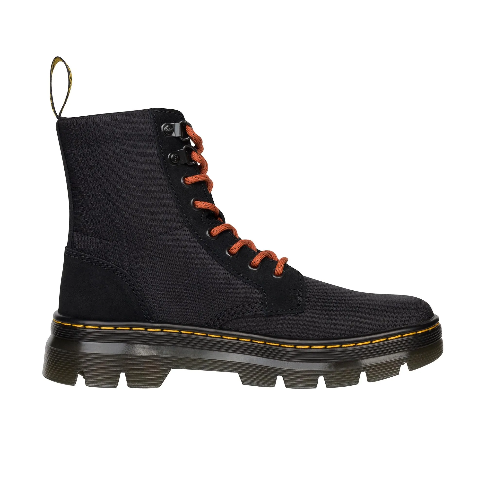 Dr Martens Combs Poly Ripstop Suede Black