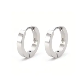 ER300W B.Tiff Hoop Stainless Steel Earrings