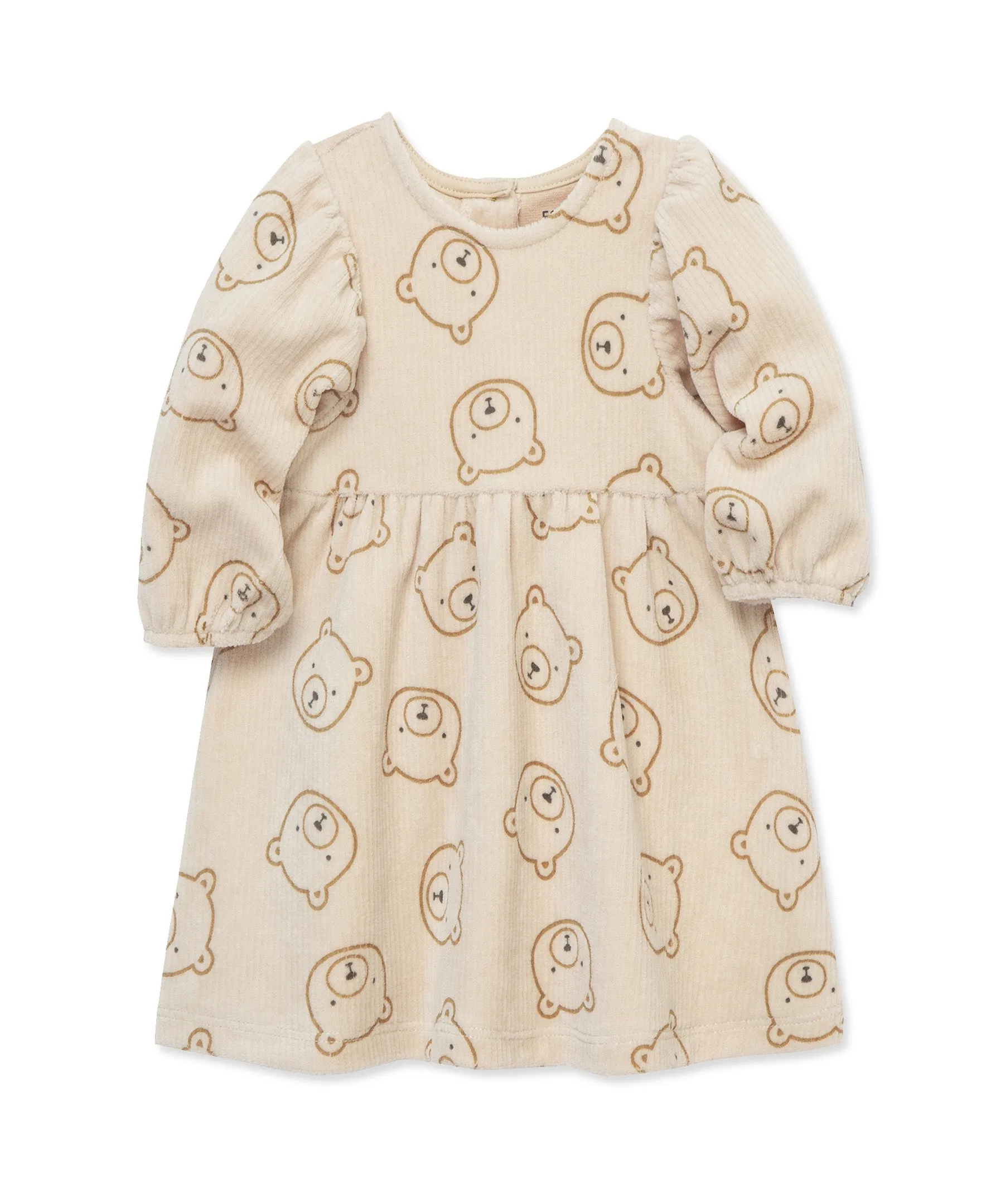 Focus Kids Bear Velour Dress Set (3M-12M)