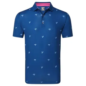 Footjoy polo thistle Lisle deep blue