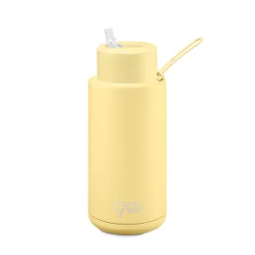 Frank Green - Reusable Straw Bottle 34oz/1L Buttermilk