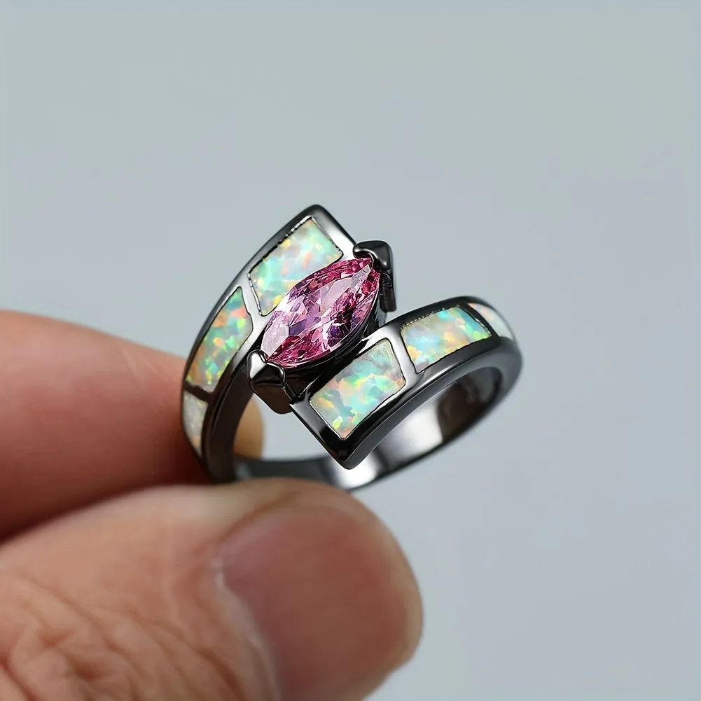 Gorgeous Oval Cut Zircon Statement Ring - Show Off Your Personality!