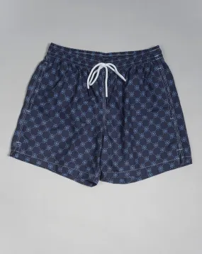 Gran Sasso Logo Swim Shorts / Navy