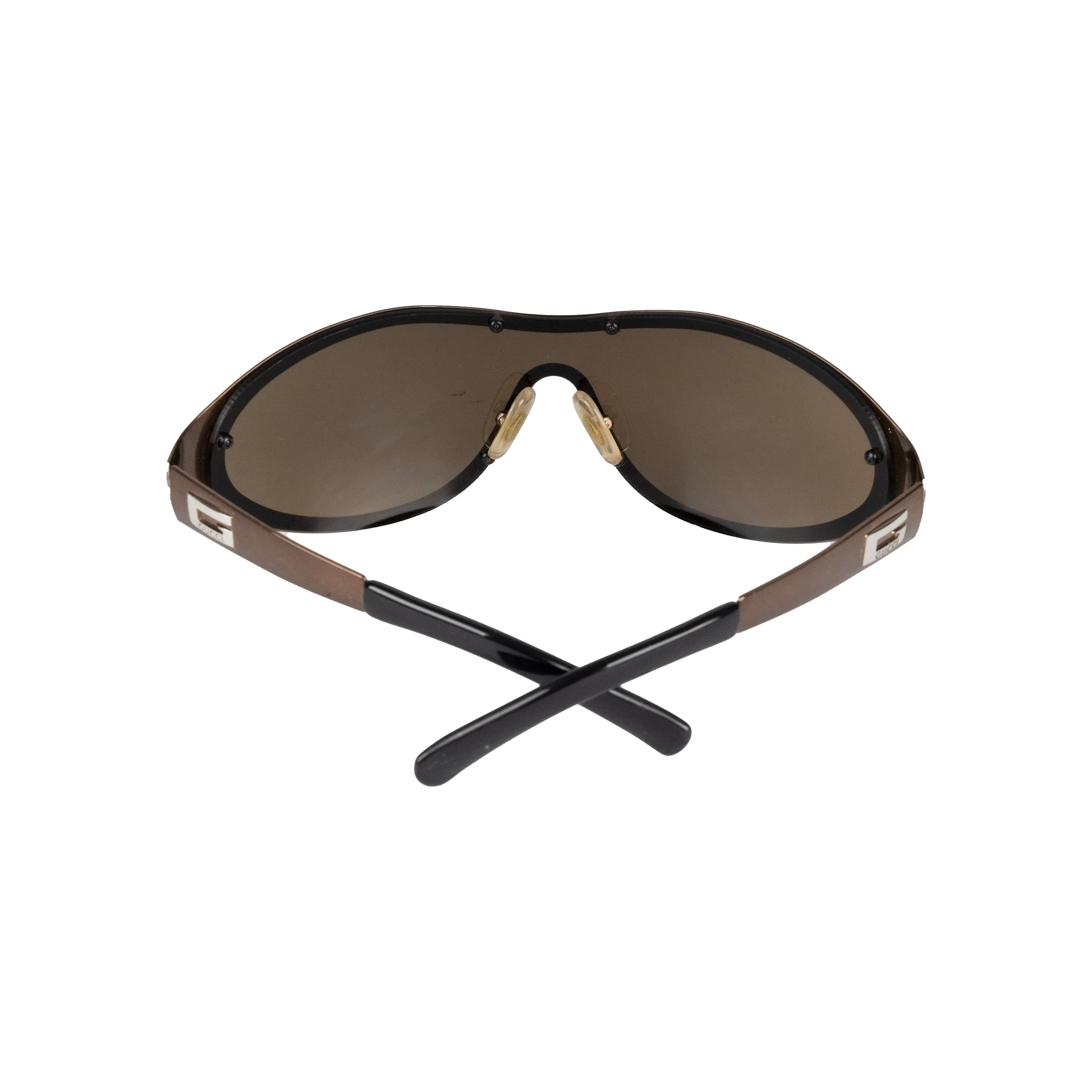 Gucci Metallic Shield Sunglasses - '90s