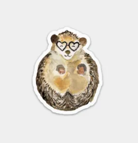 Hearts for Hedgehog Sticker