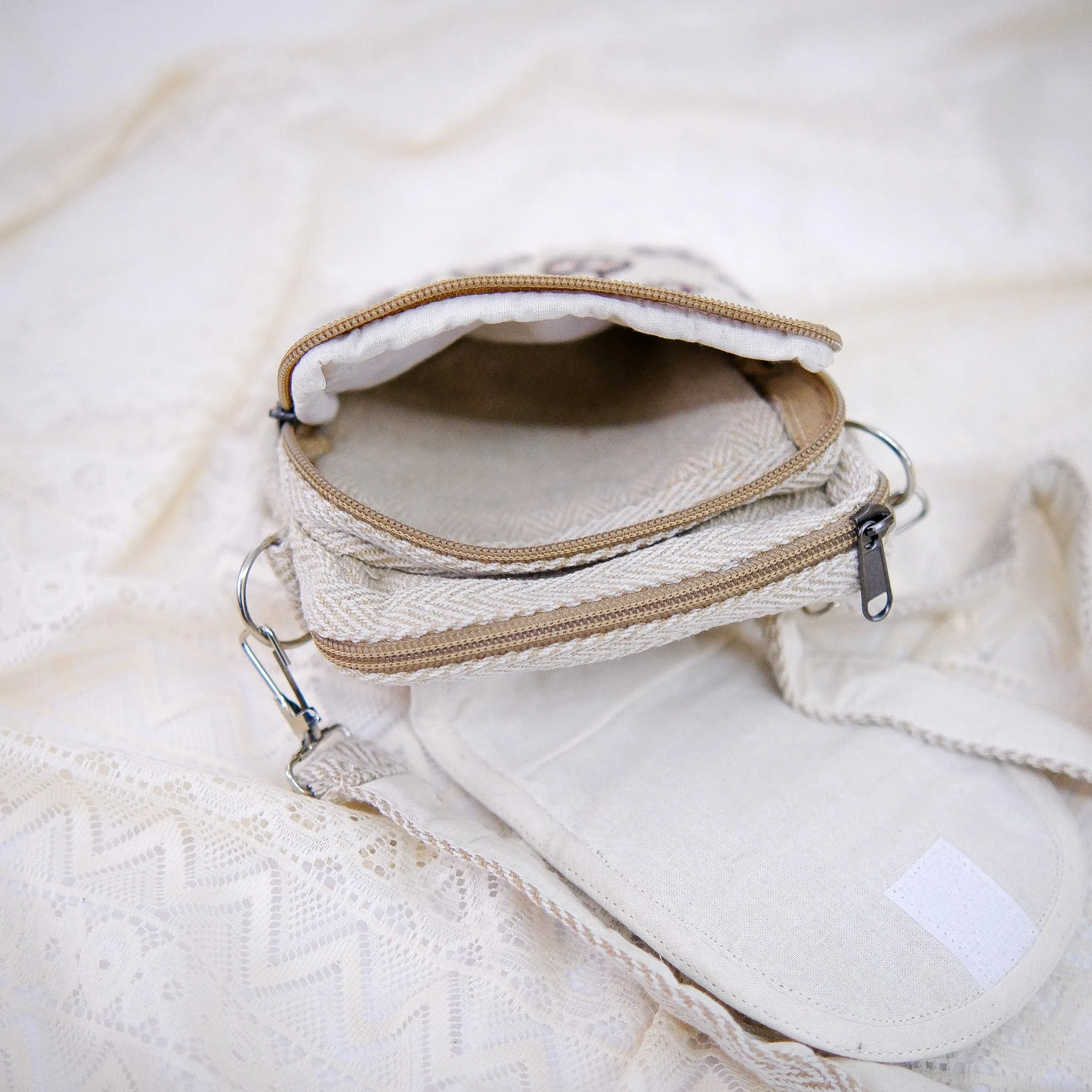 Hemp Mushroom Crossbody Bag