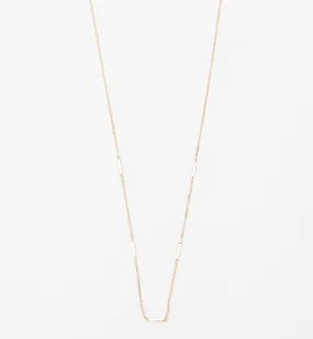 Horizontal Tiny Bars Station Necklace