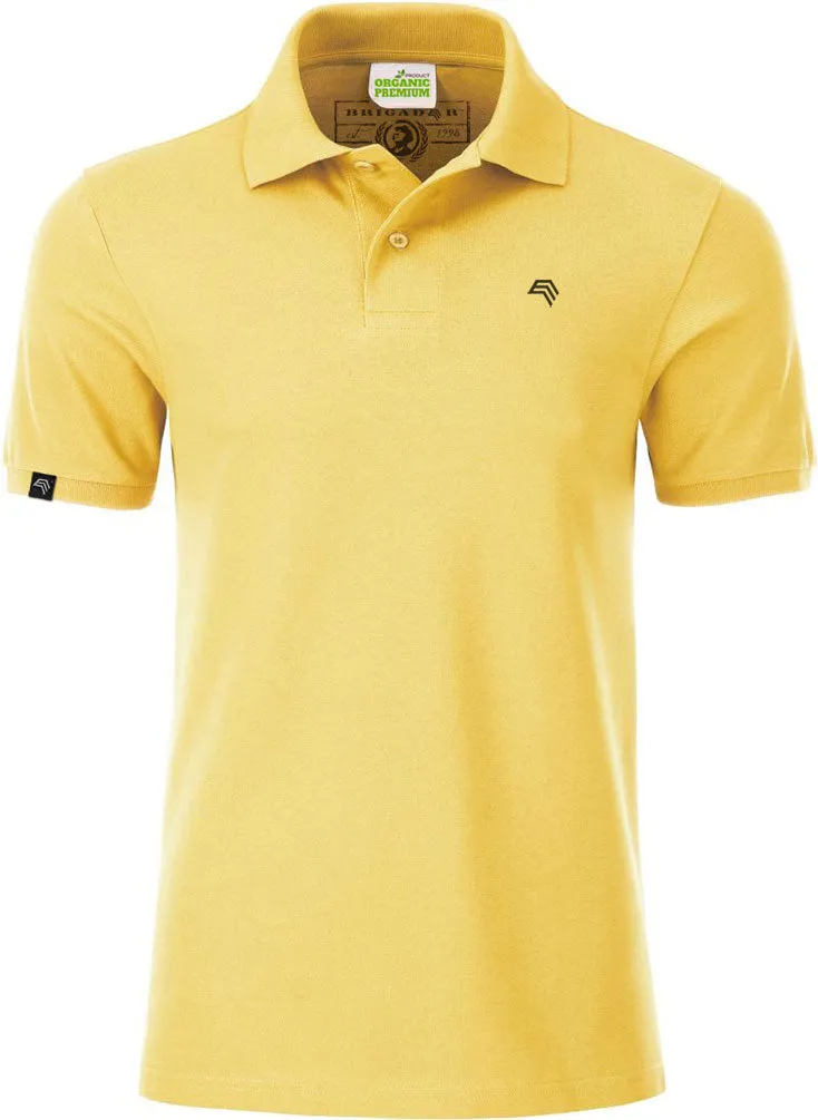 JAN 8010 ― Herren Bio-Baumwolle Polo Shirt - Light Gelb