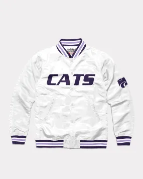 Kansas State Wildcats Vintage White Varsity Jacket