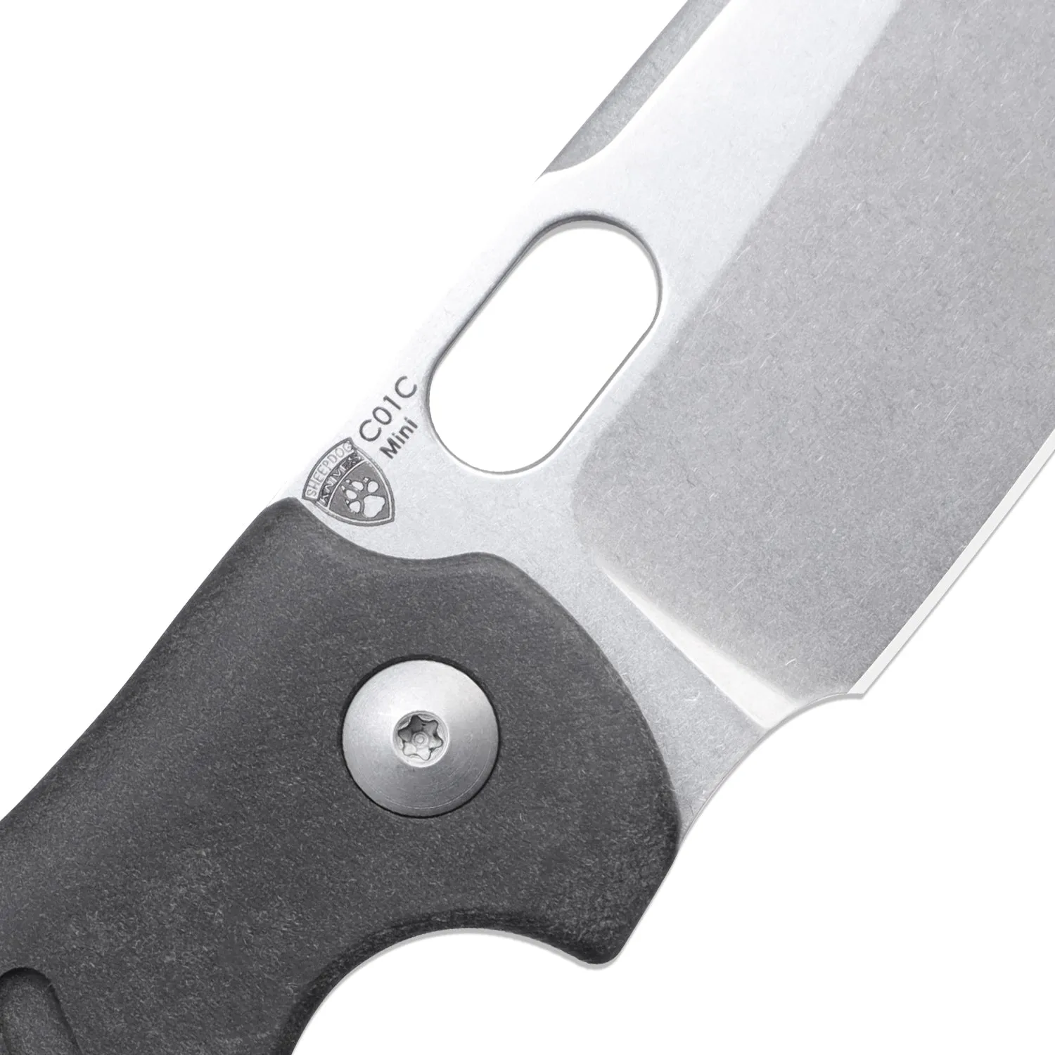 Kizer Sheepdog C01c Mini Button Lock Richlite Handle V3488BC1 (2.61 Stonewash)