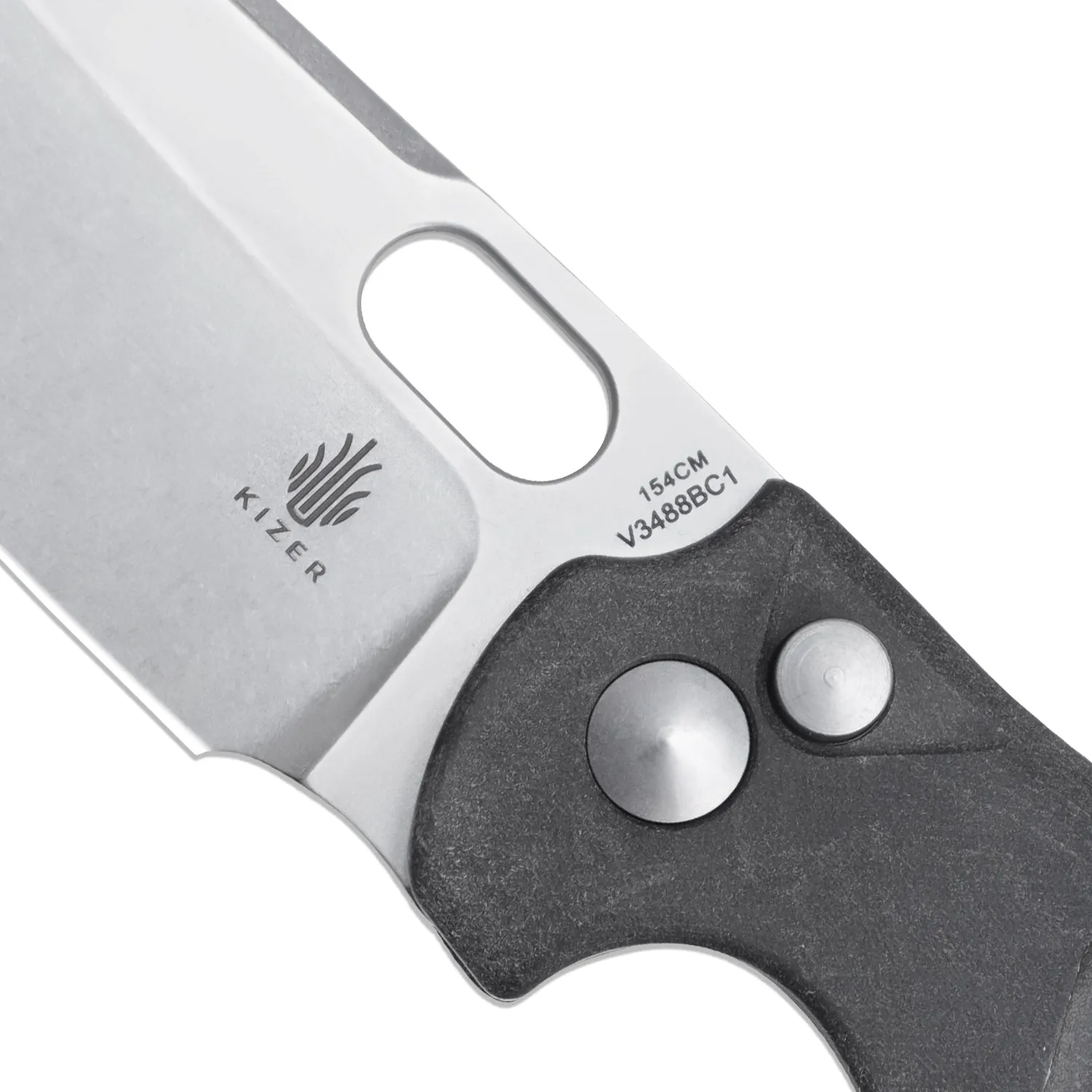 Kizer Sheepdog C01c Mini Button Lock Richlite Handle V3488BC1 (2.61 Stonewash)