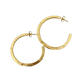 LAMAURI BRASS HOOP EARRINGS