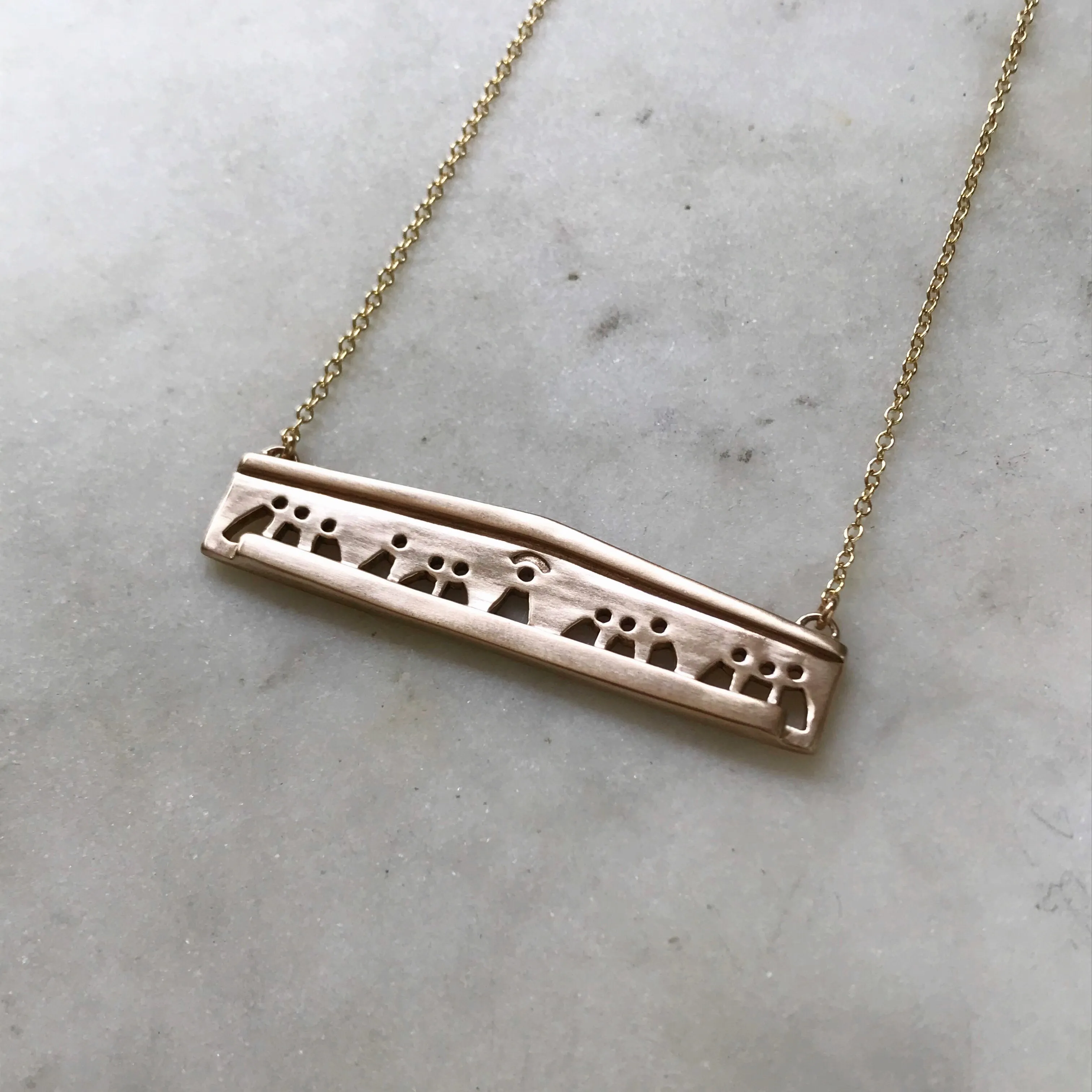 LAST SUPPER BAR NECKLACE