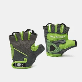 Leone Gym Glove AB712 gray fluo green