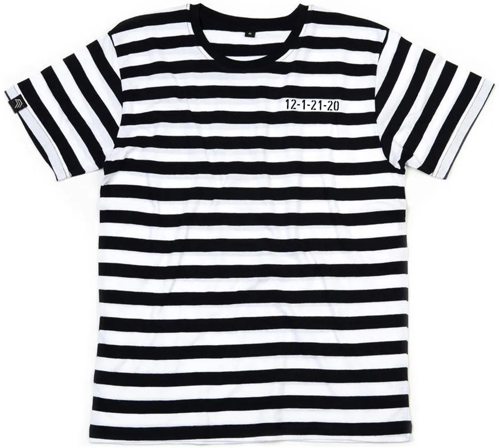 MTS M109/210 ― Weiches Unisex Stripy T-Shirt - Schwarz / Weiß