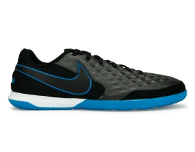 Nike Men's Tiempo Legend 8 Academy Indoor Soccer Shoes Black/Blue Hero