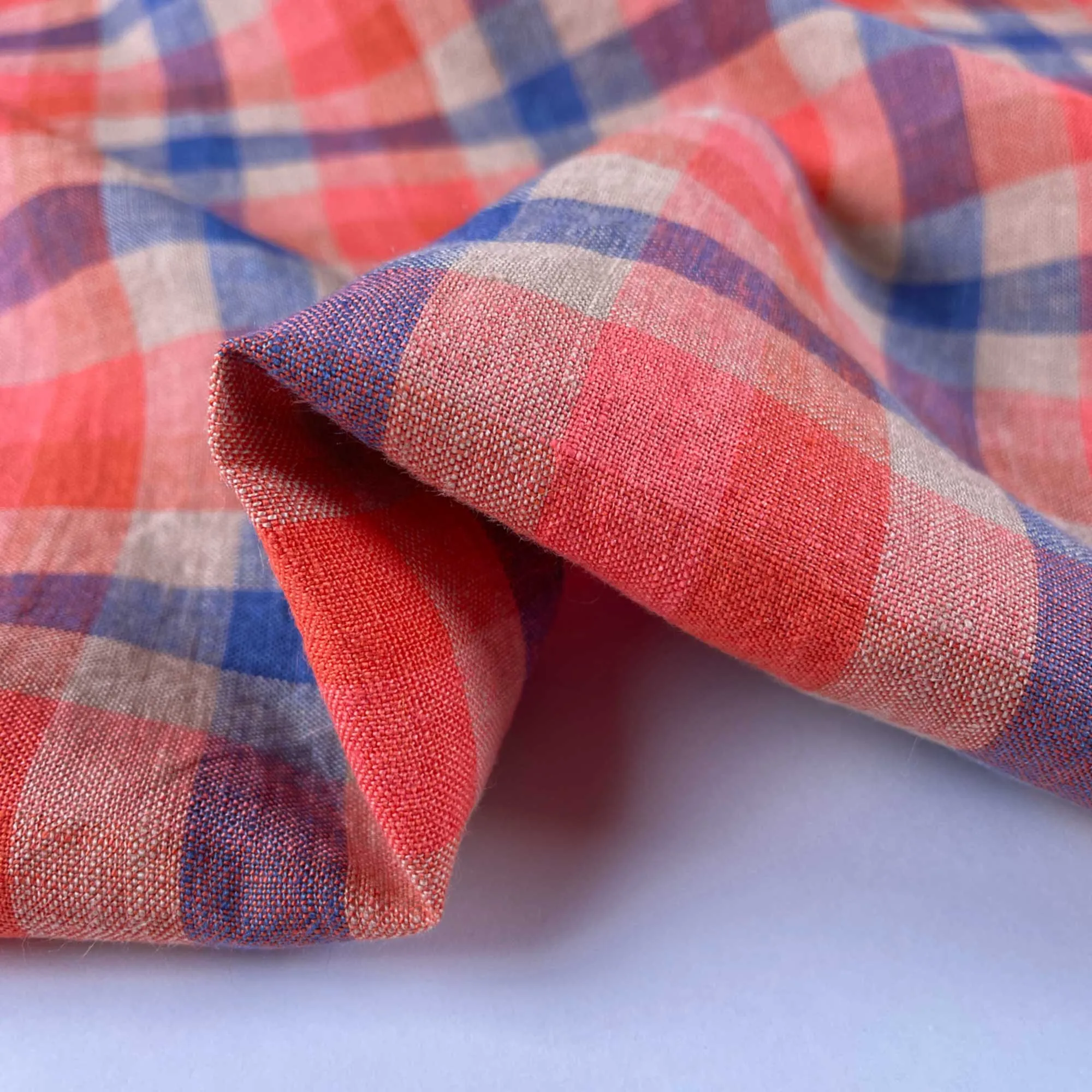 Nova Linen Gingham Fabric