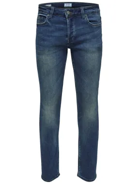 Only & Sons Men's Onsloom Blue Washed Ld Pk 1281noos Slim Jeans