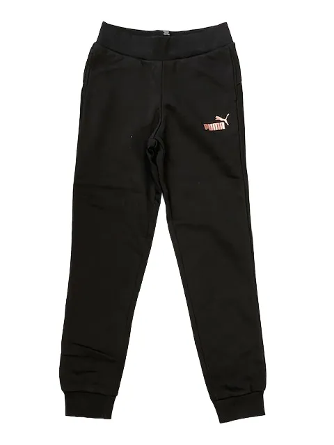 Puma girl's sweatpants with cuff ESS  Sweatpants FL cl G 672114 11 Black-Rose Gold