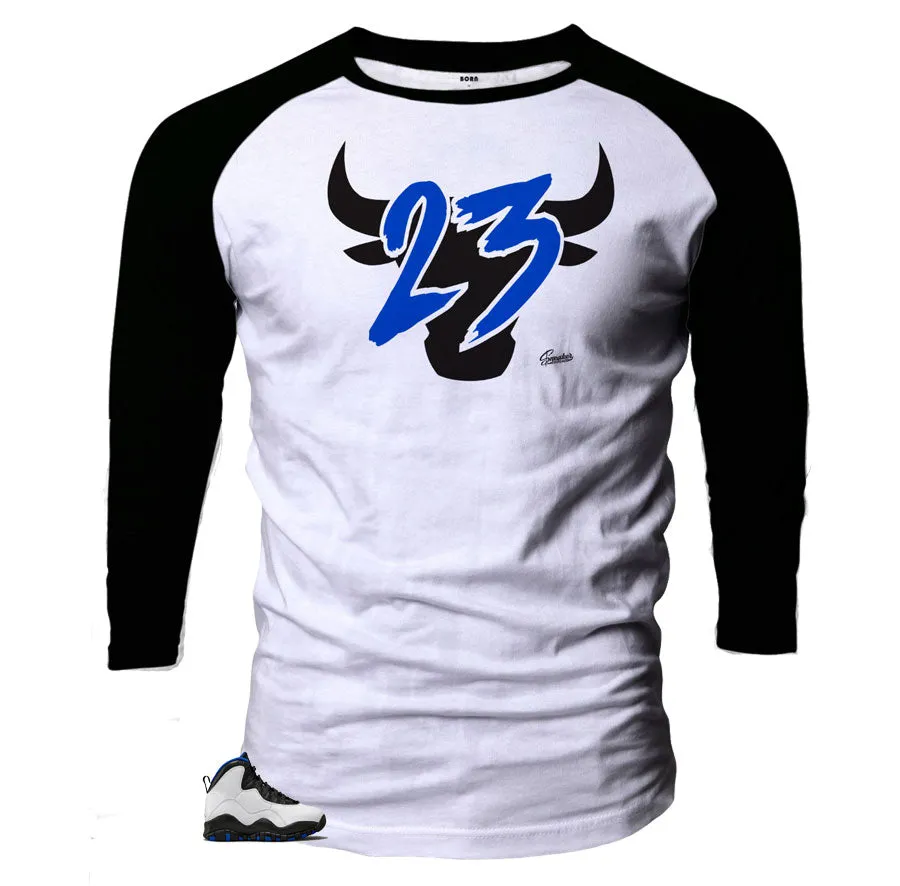 Retro 10 Orlando Raglan Shirt - Toro - White