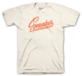 Retro 5 Orange Blaze Shirt - ST Logo - Natural